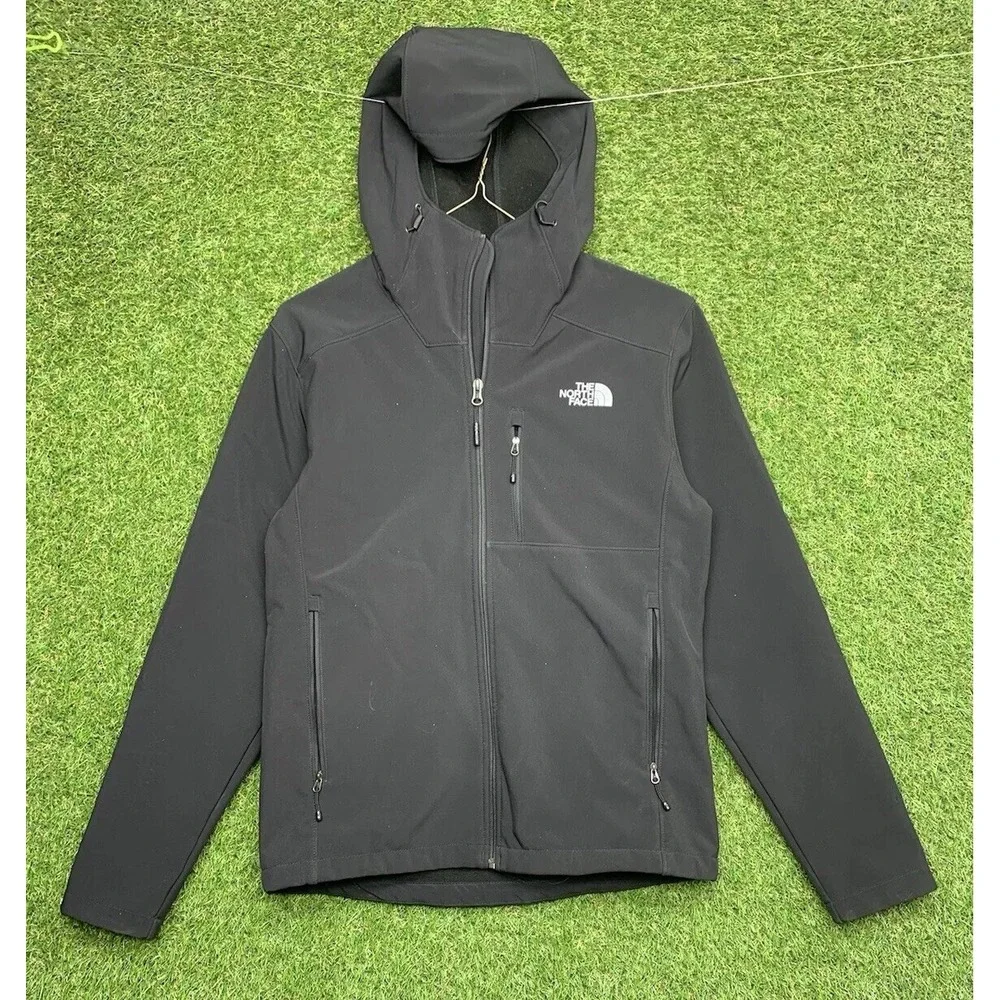 The North Face Windwall Softshell Jacket Mens Small Plush Fleece Hooded Coat